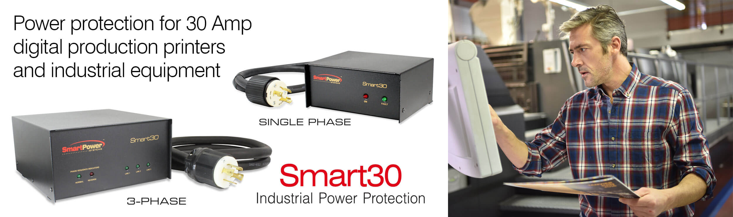 Smart30 – 3-Phase and Single Phase Industrial Power Protection
